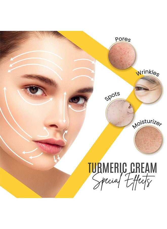 DERMAXGEN Turmeric Face Cream + 30% Vitamin C Glow Boosting Moisturizer & Skin Repairing, Hydrating with Organic Ingredients Anti-Aging Facial Cream, Normal, Dry, Oily & Combination Skin - 1.7 FL OZ