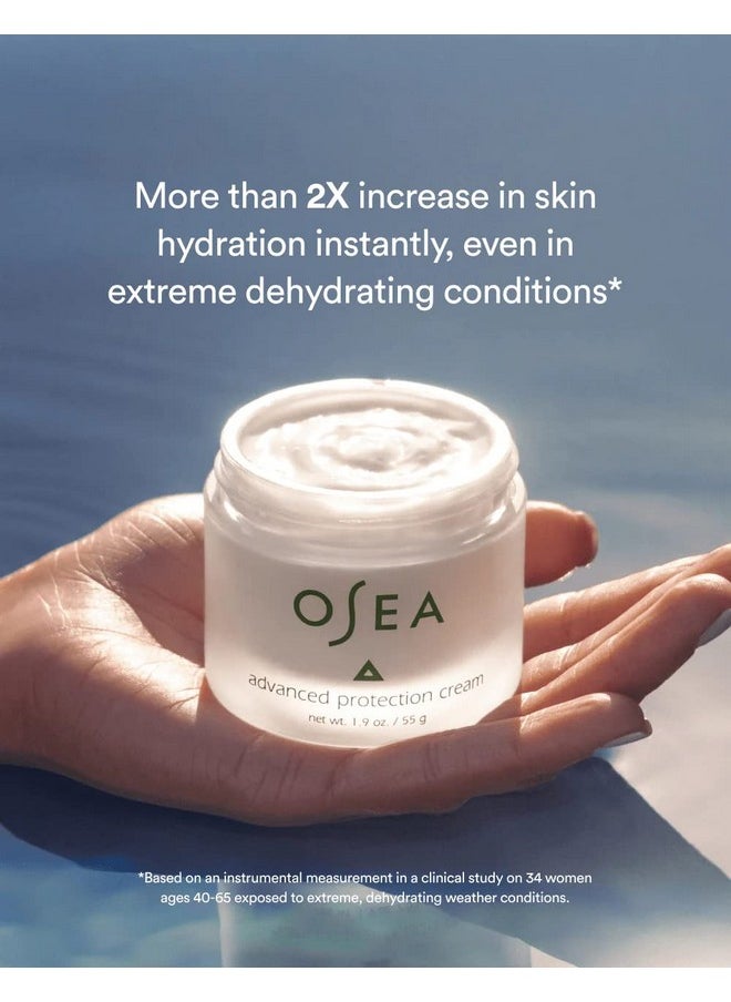 OSEA Advanced Protection Face Cream 1oz - Hydrating Face Moisturizer - Clean Beauty with Naturally Derived Bio-Retinol - Vegan & Cruelty-Free - Face Cream for Dry Skin - Seaweed Skincare