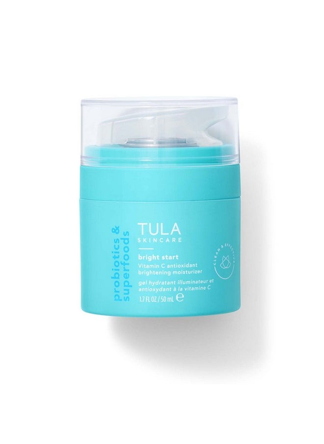 TULA Skin Care Bright Start Vitamin C Antioxidant Brightening Moisturizer - Lightweight Gel Cream, Brightens, Hydrates & provides Antioxidant Protection, 1.7 oz.