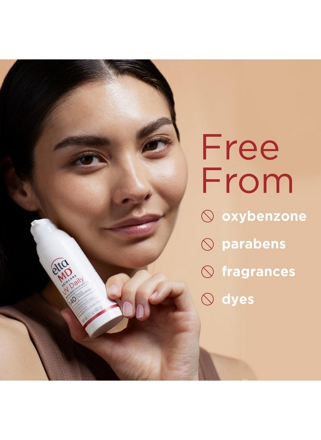 EltaMD UV Daily SPF 40 Face Sunscreen Moisturizer with Zinc Oxide, Daily Moisturizer with SPF, 1.7 oz Pump