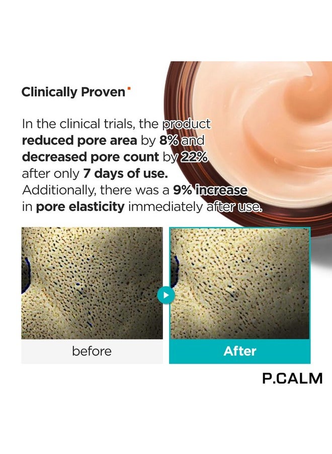 P.CALM Retinolagen Ampoule Shot Cream 60ml | Vegan Pore Tightening Facial Moiturizer with Retinol, Vegan Collagen, PHA, Bakuchiol for Sensitive Skin | Korean Skincare