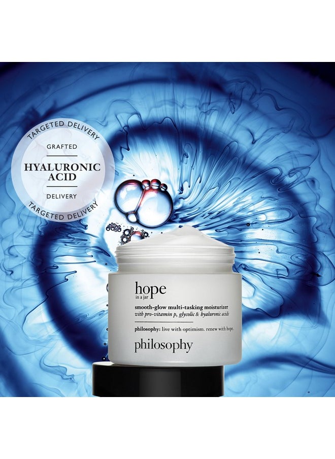 philosophy renewed hope in a jar smooth glow multi-tasking moisturizer, 2 Fl. Oz.
