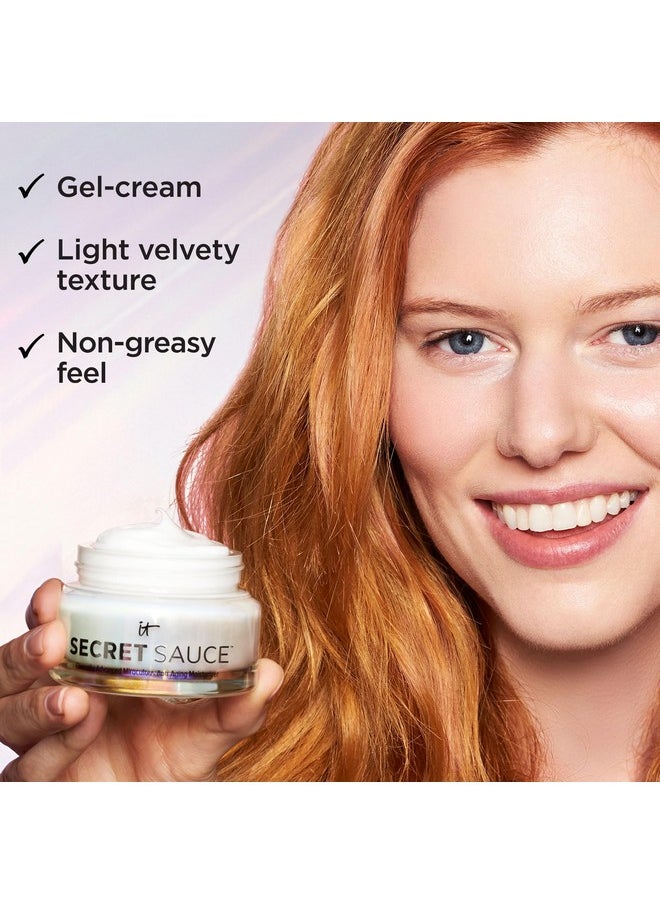 IT Cosmetics Secret Sauce Anti-Aging Face Moisturizer - Hydrating & Plumping Moisturizer Face Cream For Fine Lines, Wrinkles & Dark Spots - Vegan - Day or Night Facial Moisturizer - 2 fl. oz