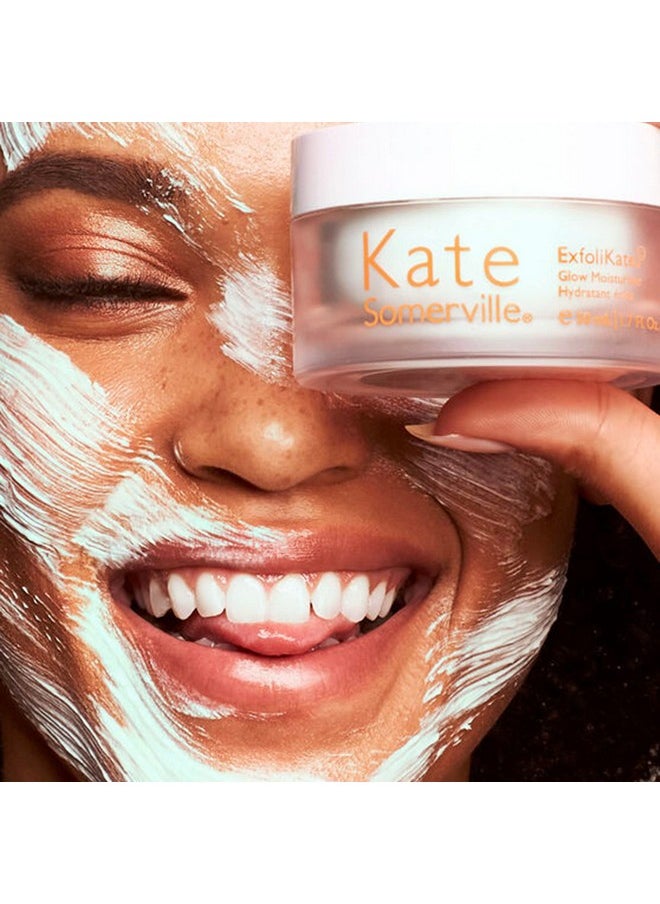 Kate Somerville ExfoliKate Glow Moisturizer - Clinically Formulated Daily Face Cream - Gently Exfoliating and Hydrating, 1.7 Fl Oz