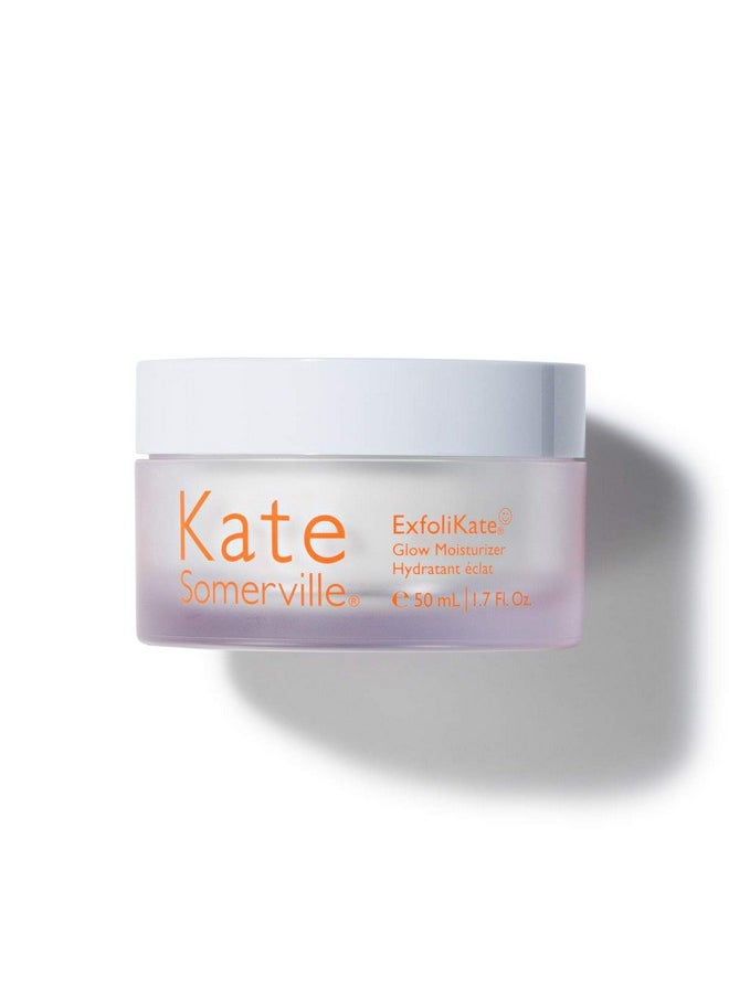 Kate Somerville ExfoliKate Glow Moisturizer - Clinically Formulated Daily Face Cream - Gently Exfoliating and Hydrating, 1.7 Fl Oz