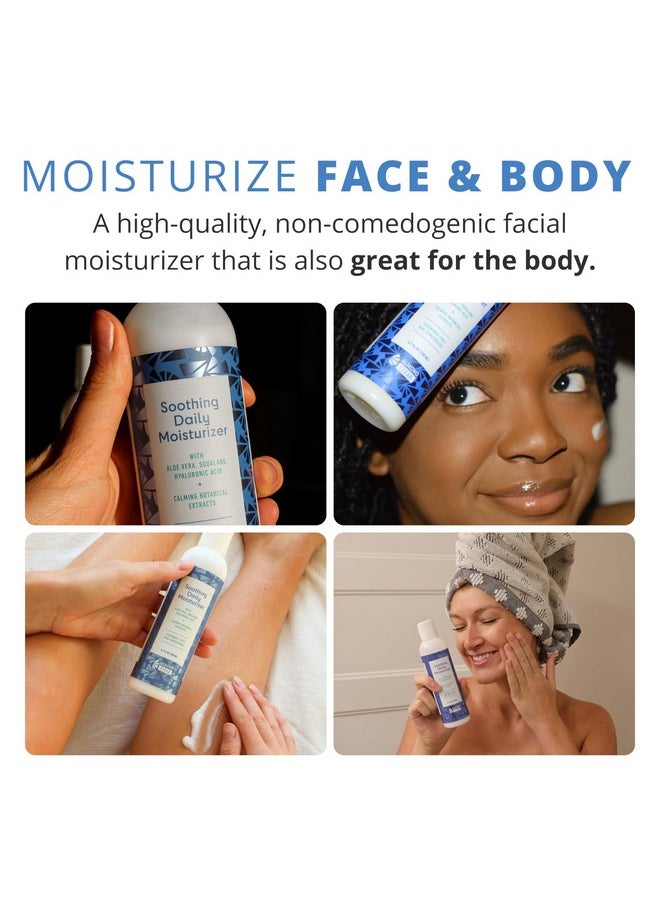 Almond Clear Soothing Daily Moisturizer | Lightweight Hydrating Moisturizer for Acne-Prone Skin on Face and Body | Mnadelic Acid, Aloe Vera, Squalane, Hyaluronic Acid & Botanical Extracts | 6.7 oz