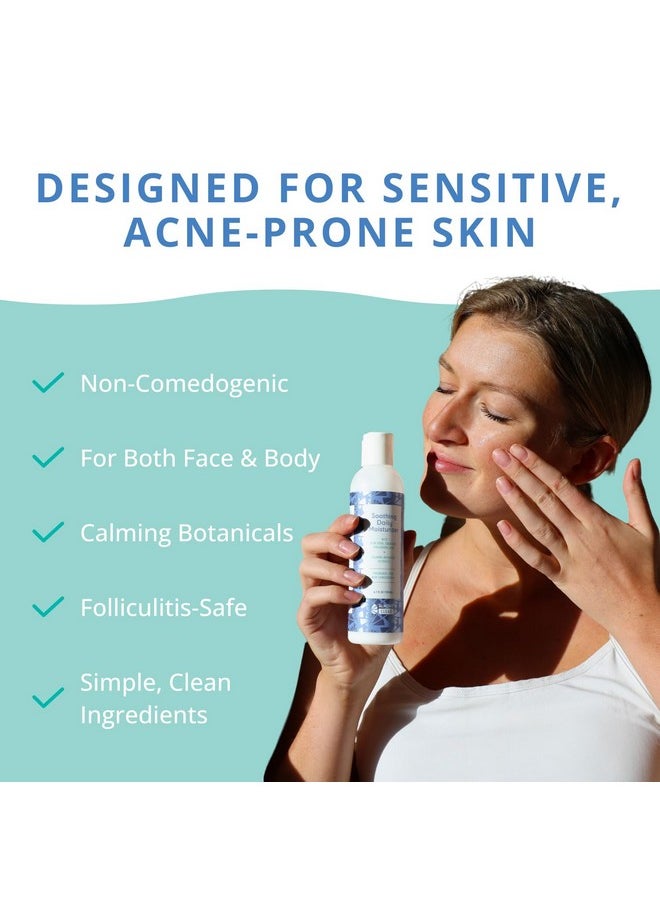 Almond Clear Soothing Daily Moisturizer | Lightweight Hydrating Moisturizer for Acne-Prone Skin on Face and Body | Mnadelic Acid, Aloe Vera, Squalane, Hyaluronic Acid & Botanical Extracts | 6.7 oz