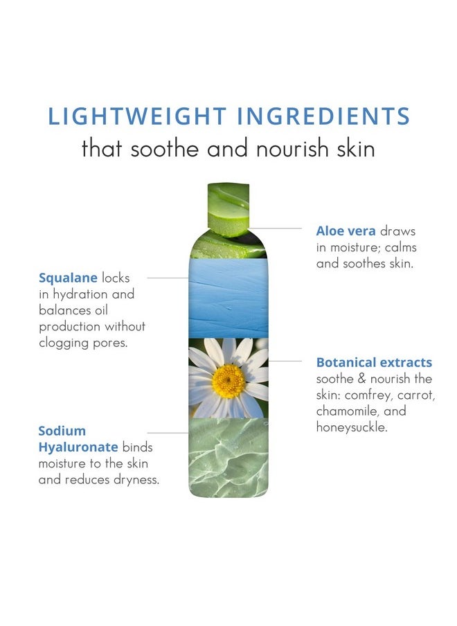 Almond Clear Soothing Daily Moisturizer | Lightweight Hydrating Moisturizer for Acne-Prone Skin on Face and Body | Mnadelic Acid, Aloe Vera, Squalane, Hyaluronic Acid & Botanical Extracts | 6.7 oz