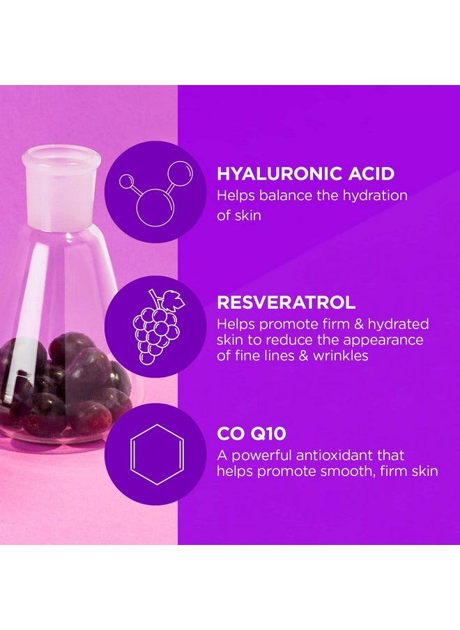 Andalou Naturals Hyaluronic Dmae Lift Firm Skin Cream, Face Moisturizer with Anti Aging Antioxidants, Hydrating, Helps Reduce Fine Lines and Wrinkles, 1.7 Ounce