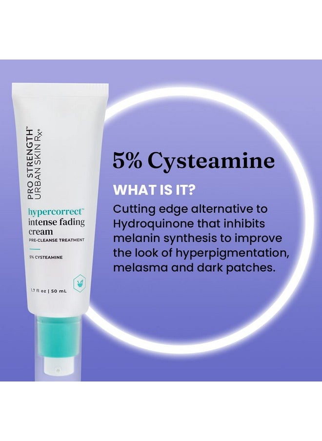 Urban Skin Rx HyperCorrect Fading Cream | 5% Cysteamine & 1% Niacinamide | For Scars & Uneven Skin Tone, 1.7 fl oz