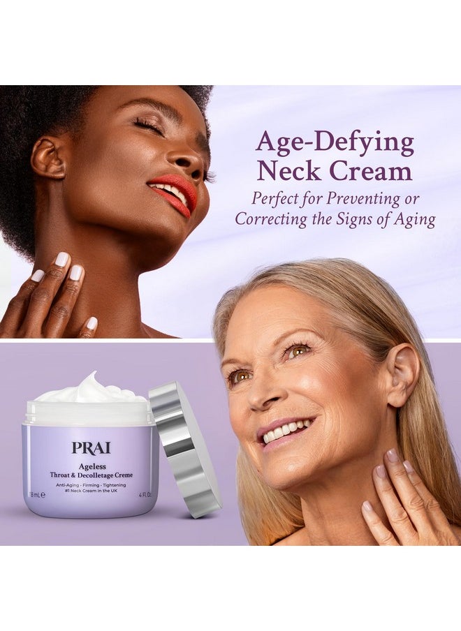 PRAI Neck Creme for Tightening & Firming Beauty | Neck Firming Cream That Boosts Elasticity | Cruelty & Paraben-Free Vegan Neck Tightening Cream | Neck and Chest Firming Cream With Hyaluronic Acid