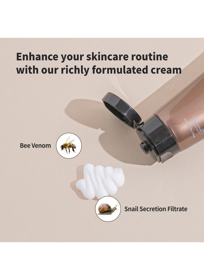 BENTON Snail Bee High Content Steam Cream - Snail Mucin Moisturizer with Bee Venom & Niacinamide | Korean Skin Care Products For Dry & Sensitive Skin | Hydrating Face For Women (1.76 oz.)