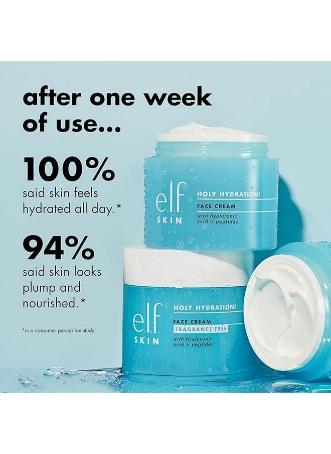 e.l.f. SKIN Holy Hydration! Face Cream - Broad Spectrum SPF 30 Sunscreen, Moisturizes & Softens Skin, Quick-Absorbing & Ultra-Hydrating, 1.8 Oz (50g)