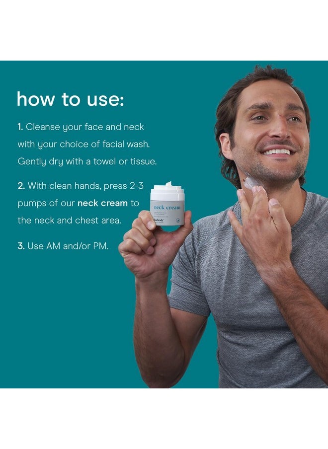 Baebody Firming Neck Cream with AHAs, CoQ10, Glycolic Acid, Green Tea for Sagging Skin, Fine Lines, Wrinkles, 1.7 Fl Oz