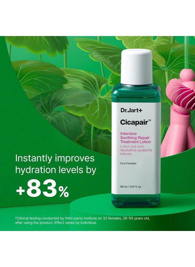 Dr.Jart+ Cicapair Intensive Soothing Repair Treatment Liquid Face Lotion to Reduce Redness | Hydrating Toner | Korean Skin Care, 5.07 Fl Oz