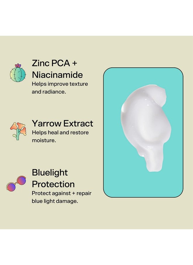 Bubble Skincare Level Up Balancing Face Moisturizer - Hydrating Gel Moisturizer Formulated with Zinc PCA + Niacinamide for Improved Texture & Radiance - Skin Care for Oily or Combination Skin (50ml)