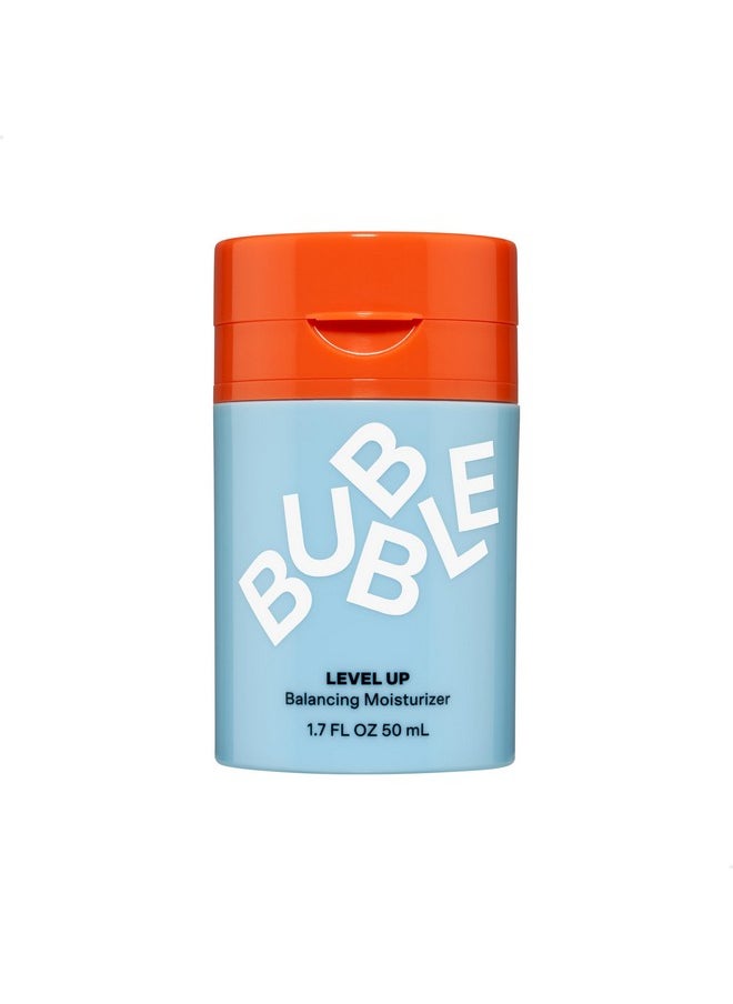 Bubble Skincare Level Up Balancing Face Moisturizer - Hydrating Gel Moisturizer Formulated with Zinc PCA + Niacinamide for Improved Texture & Radiance - Skin Care for Oily or Combination Skin (50ml)