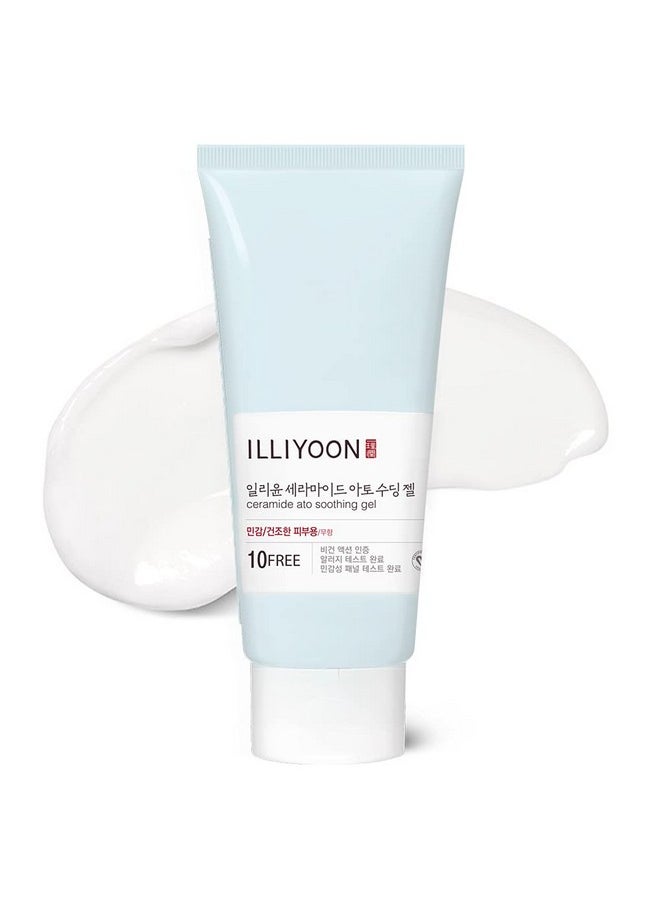 Illiyoon Ceramide Ato Soothing Gel 175ml(5.91oz) | High Moisturizing Cooling Gel Lotion for Tired and Dry Skin