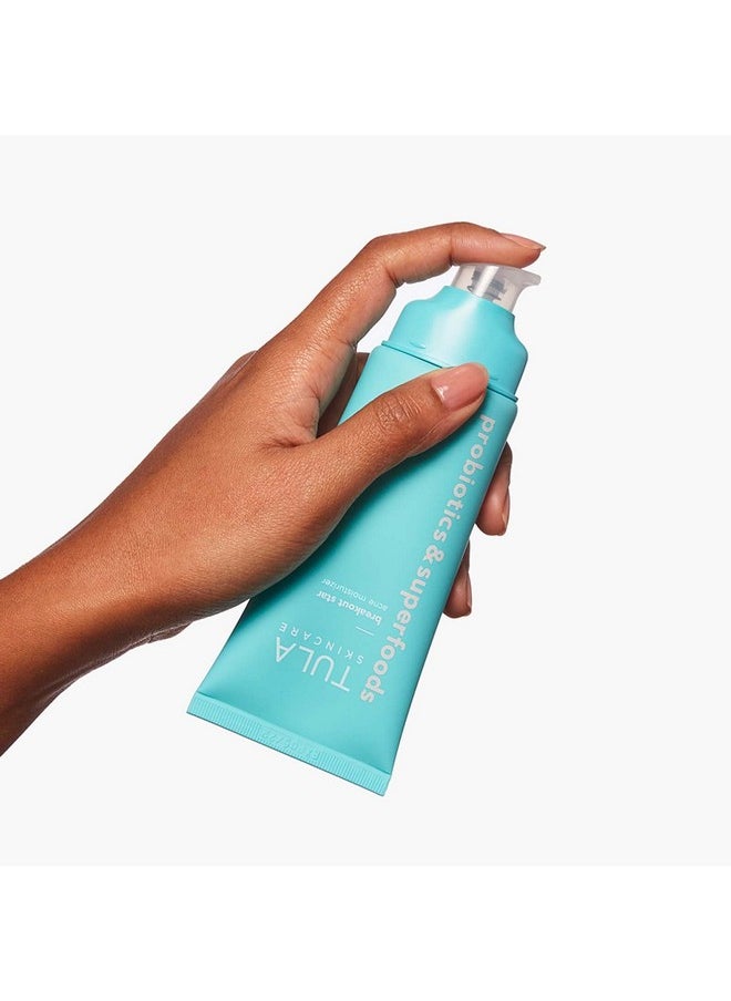TULA Skin Care Breakout Star - Acne Moisturizer, Prevents & Treats Mild Breakouts, Brightens Marks, Soothes Skin, Contains Probiotics, Salicylic & Azelaic Acid, Niacinamide, Watermelon, 1.7 fl oz.