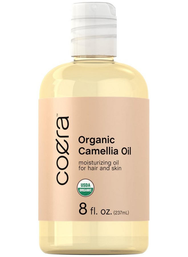 Coera Camellia Oil | 8 fl oz (Pack of 1) | Certified Organic | Moisturizing Oil for Hair and Skin | Free of Parabens, SLS, & Fragrances