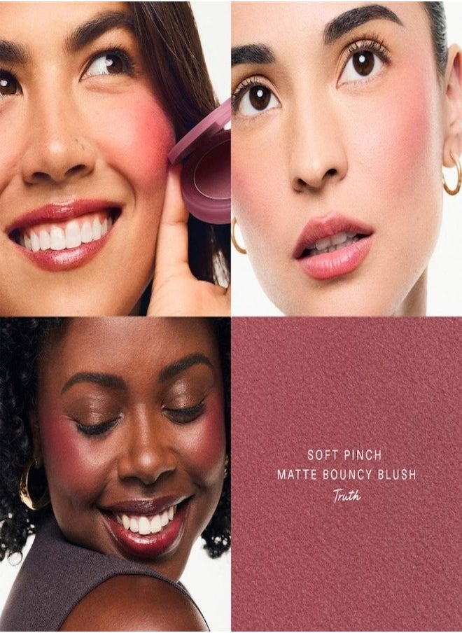 Rare Beauty by Selena Gomez Soft Pinch Matte Bouncy Blush – Shade: Truth, 6.4g | Weightless, Long-Lasting Cream Blush with Matte Finish