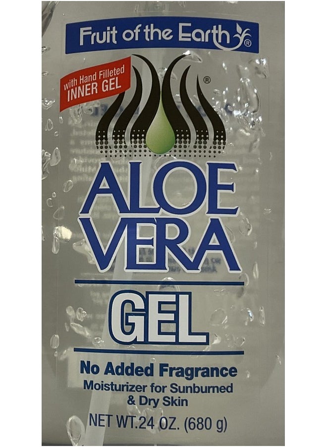Fruit of the Earth Aloe Vera 100% Gel 24 oz (Pack of 3)