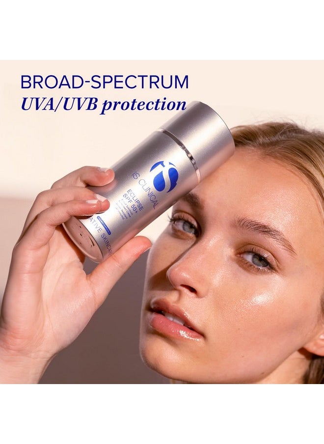 iS CLINICAL Eclipse SPF 50+ Sunscreen, Zinc Oxide tinted sunscreen, ultra sheer non-greasy matte finish sun cream for face