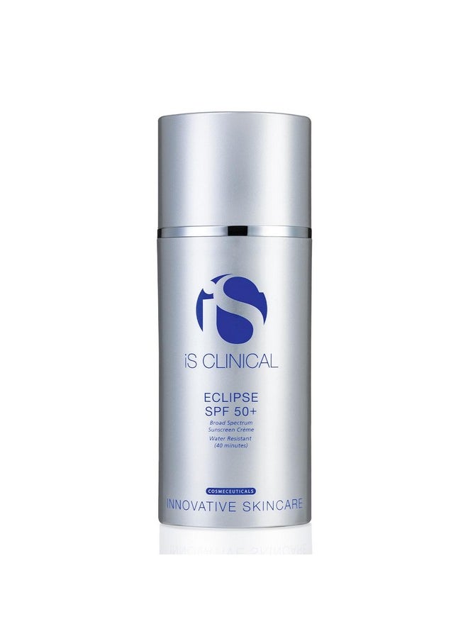 iS CLINICAL Eclipse SPF 50+ Sunscreen, Zinc Oxide tinted sunscreen, ultra sheer non-greasy matte finish sun cream for face