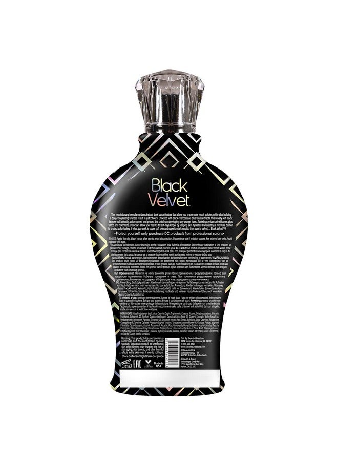 Devoted Creations Black Velvet Anti-Orange Mattifying Black Bronzer Tanning Lotion 12.25 oz