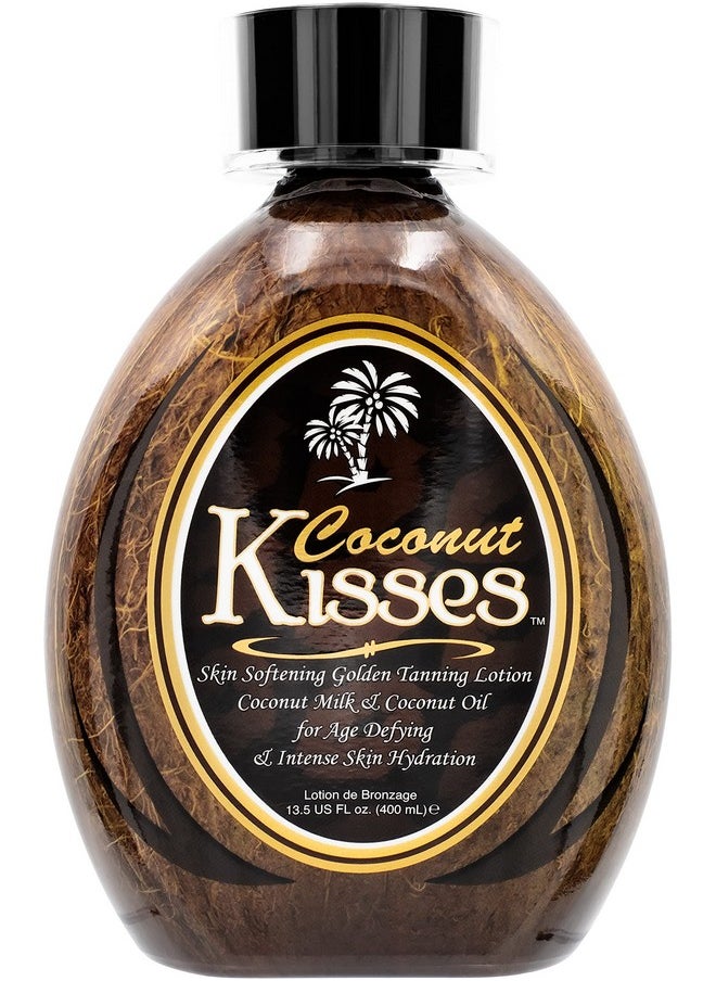 Ed Hardy Coconut Kisses Golden Tanning Lotion Cruelty Free, Gluten Free, Mineral Oil Free, DHA Free for All skin type,13.5 oz