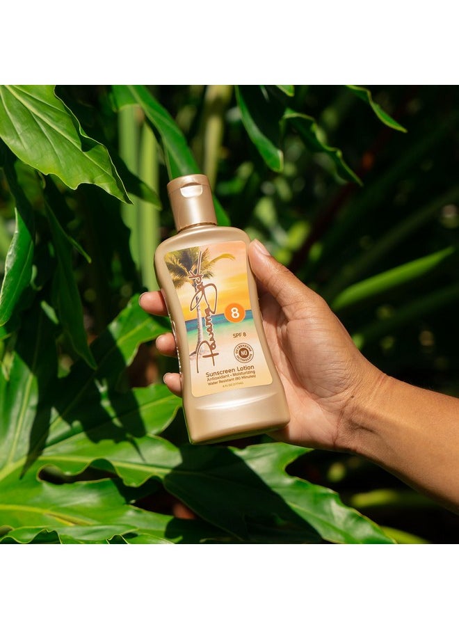 Panama Jack Sunscreen Tanning Lotion - SPF 8, PABA, Paraben, Gluten & Cruelty Free, Antioxidant Moisturizing Formula, Water Resistant (80 Minutes), 6 FL OZ