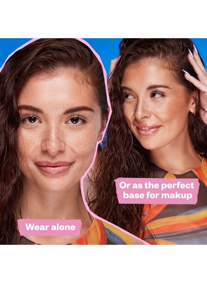 Kosas DreamBeam Mineral Sunscreen SPF 40 - Smooth Liquid Sun Protection for Face - Lightweight Makeup Base w/Hyaluronic Acid, Ceramides & Peptides - Subtle Radiant Finish, Original, 40 ml