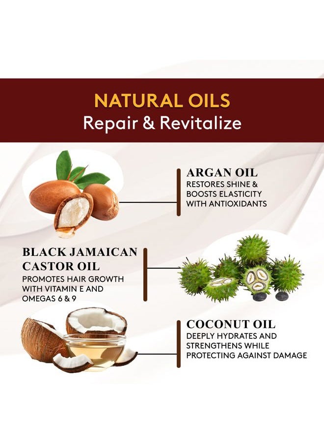 Black Jamaican Castor Oil Shampoo - Natural, Moisturizing Jamaican Castor Shampoo, Strengthen & Restore Damaged Hair for Women and Men - Coconut Curls, 12 fl oz (Pack of 1)