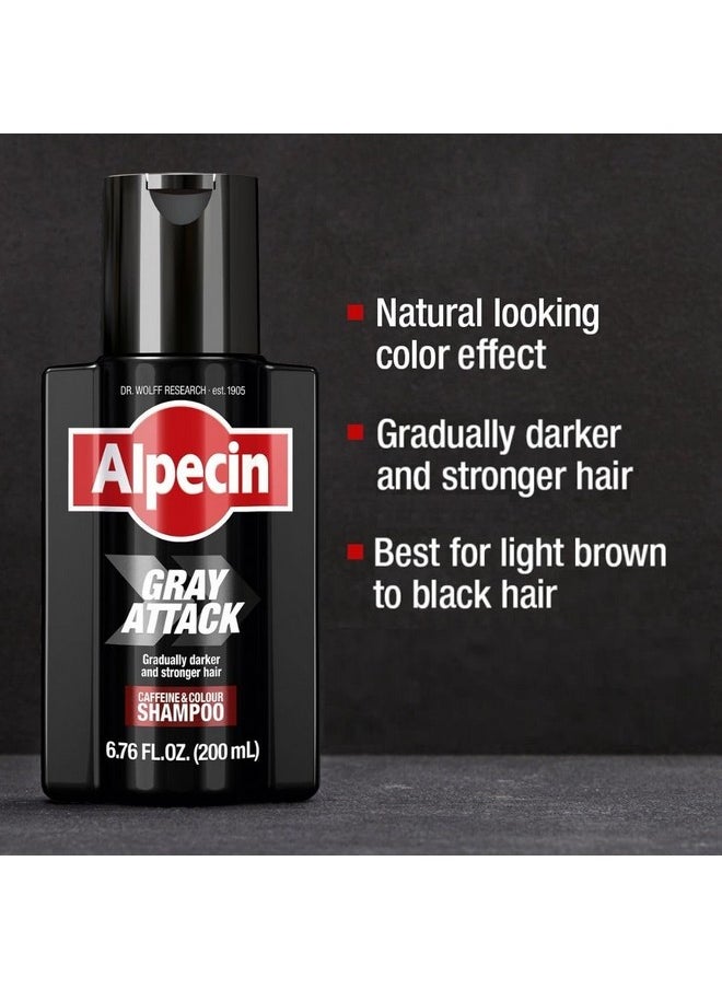Alpecin Gray Attack Caffeine & Color Shampoo, 6.76 Fl Oz