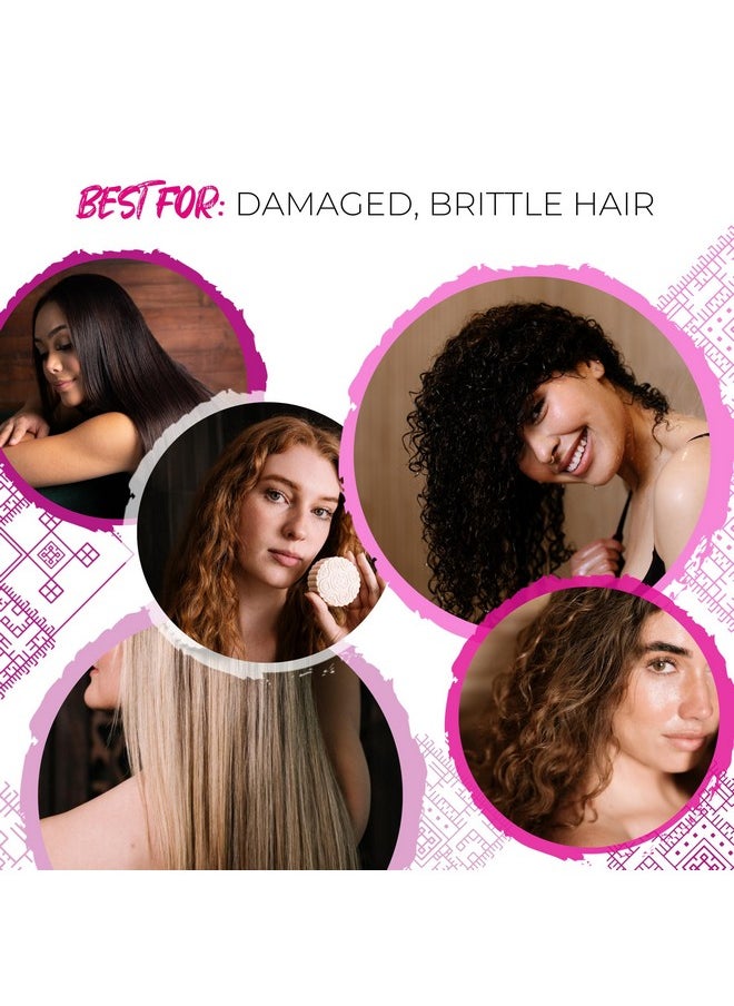 Viori Coconut Bliss Advanced Repair and Moisturizing Shampoo Bar - Made with Rice Water for Hair Growth - Handcrafted Sulfate Free Shampoo