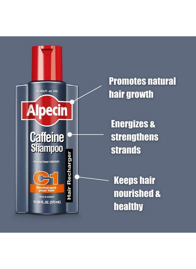 Alpecin C1 Caffeine Shampoo, 8.45 fl oz (Pack of 3), Caffeine Shampoo Cleanses the Scalp to Promote Natural Hair Growth, Leaves Hair Feeling Thicker and Stronger