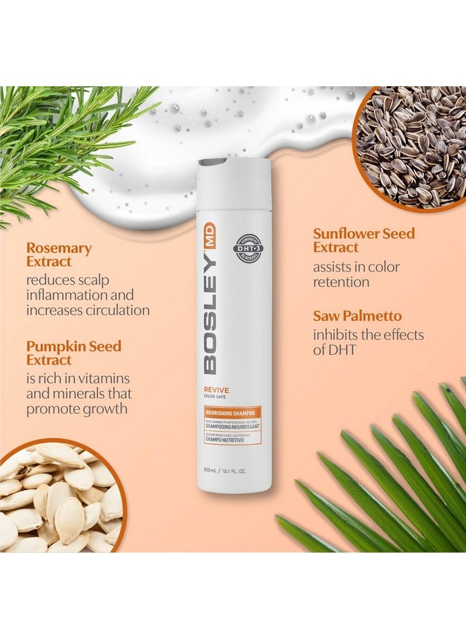 BosleyMD BosRevive Nourishing Shampoo for Noticeably Thinning Hair (Color Safe), 10.1 fl oz.