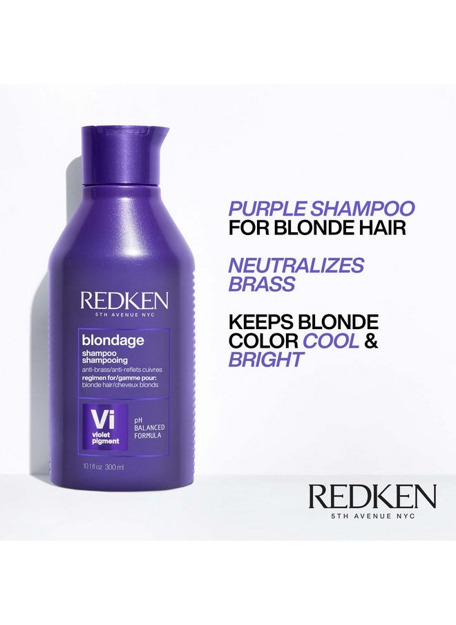 Redken Purple Shampoo with Violet Pigment, Blonde Hair Toner, Color Depositing Formula, 10.1 fl.oz.