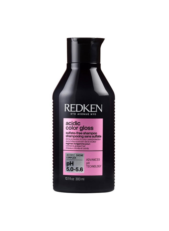 Redken Acidic Color Gloss Sulfate-Free Shampoo | For Color-Treated Hair | Helps Prolong Hair Color and Add Shine | Smooth, Glossy Finish