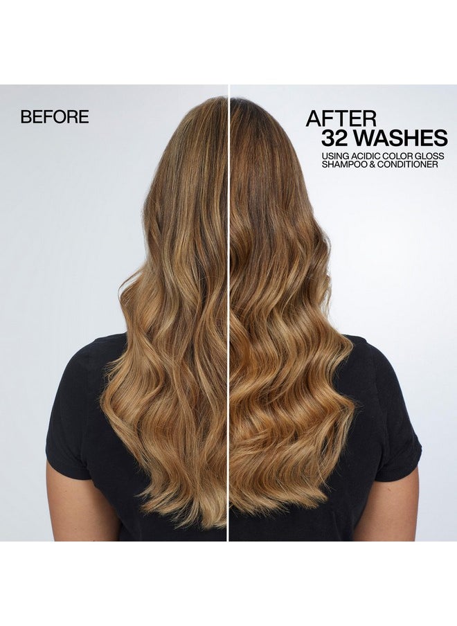 Redken Acidic Color Gloss Sulfate-Free Shampoo | For Color-Treated Hair | Helps Prolong Hair Color and Add Shine | Smooth, Glossy Finish