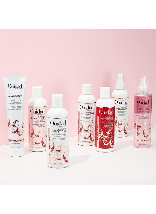 Ouidad Advanced Climate Control Defrizzing Shampoo - 8.5 fl oz, Curl Defining Hair Shampoo, Anti-Frizz Nano Technology, Sulfate-free and Safe for Color-treated Hair, For All Curl Types
