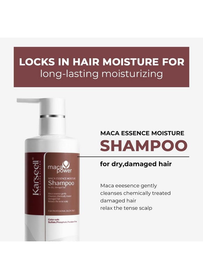 Karseell Argan Oil Shampoo Herbal Extract Moisturizing Deep Repair Smooth Shampoo for Dry and Damaged Hair 16.9Oz 500ml
