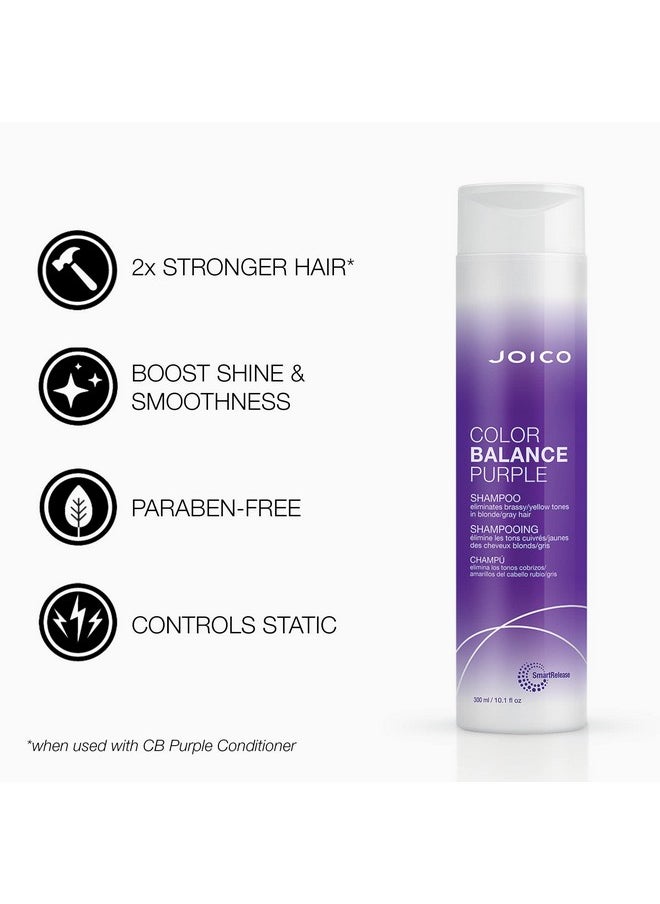 Joico Color Balance Purple Shampoo for Cool Blonde and Gray Hair 10.1 Fl Oz
