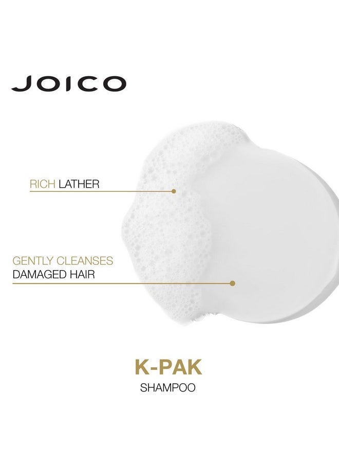 Joico K-PAK Daily Reconstructing Shampoo | For Damaged Hair | Repair & Prevent Breakage | Boost Shine | With Keratin & Guajava Fruit Extract | 33.8 Fl Oz