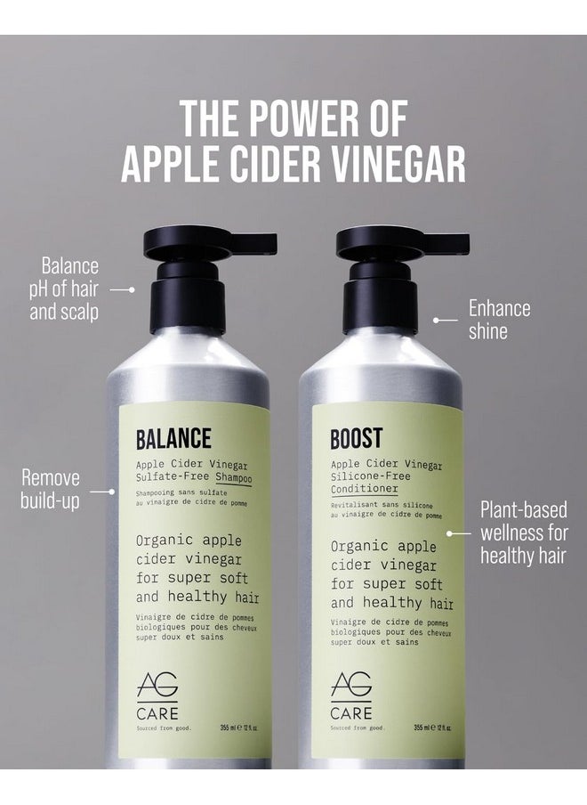 AG Hair Balance Apple Cider Vinegar Sulfate-Free Shampoo, 12 Fl Oz