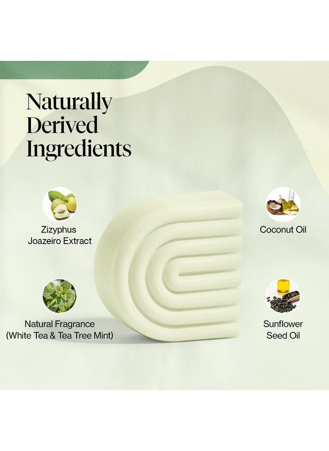 Kitsch Tea Tree & Mint Solid Natural Hair Conditioner Bar for Curly Wavy Fine Hair, Clarifying & Cleansing Organic Conditioner, Hair Color Safe, Zero Waste, Vegan, Eco Friendly, Sulfate Free, 2.7 oz