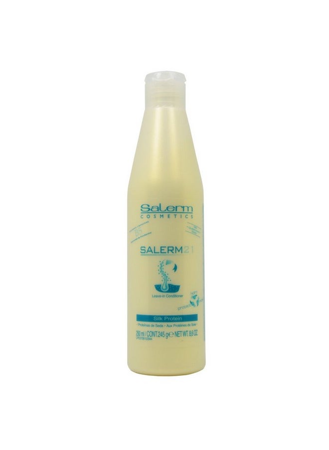 Salerm Cosmetics 21 LEAVE-IN Conditioner, B5 Provitamin Lipsomes & Silk Protein (8.6 oz - bottle size)