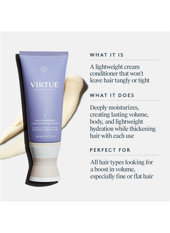 Virtue Full Volumizing Conditioner Thickens Hair