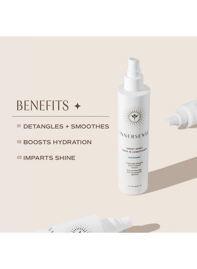 INNERSENSE Organic Beauty - Natural Sweet Spirit Leave-In Conditioner | Non-Toxic, Cruelty-Free, Clean Haircare (Full Size, 10 fl oz | 295 ml)