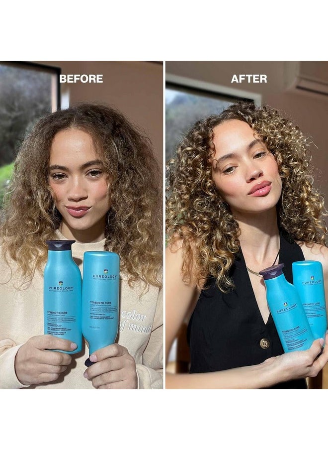Pureology Strength Cure Strengthening Conditioner for Damaged & Color Treated Hair, 9 Fl Oz